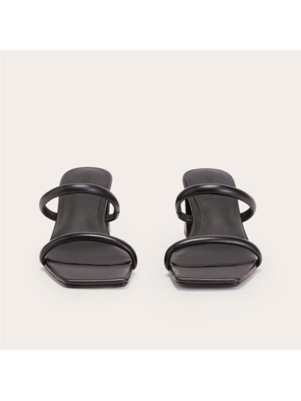 Everlane Shoes 7 Double Strap Heel Sandal Black - Picture 4 of 12